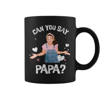 MsRachel Preschool Dad Can You Say Papa Grandpa Grandfather Coffee Mug - Thegiftio UK
