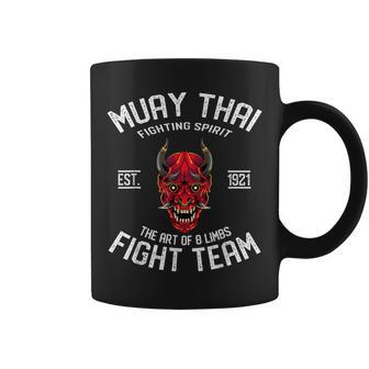 Muay Thai Fight Team Oni Demon Coffee Mug - Monsterry DE