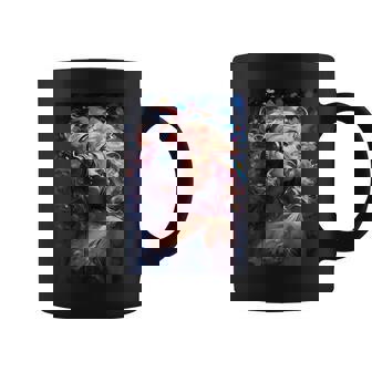 Mujer Con Auriculares Arte Abstracto Música Bailando Estilo De Vida Taza de café - Regaloses