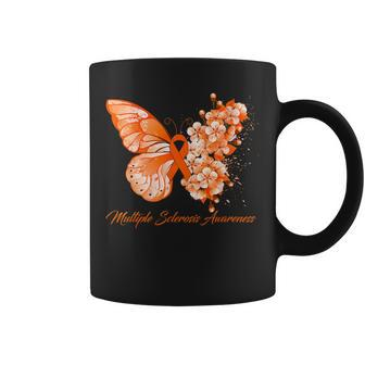 Multiple Sclerosis Awareness Butterflies Men Coffee Mug | Mazezy DE