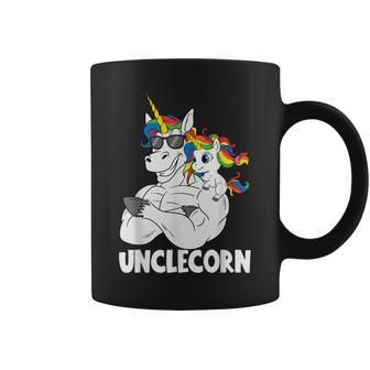 Muscle Unicorn Uncle Unclecorn Uncle With Niece Coffee Mug - Monsterry UK