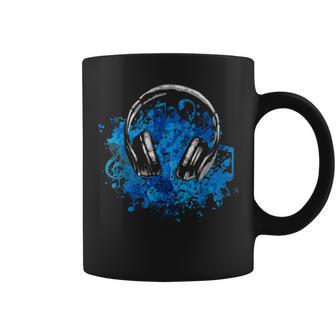 Music Lover Headphones Musician Idea Music Coffee Mug - Monsterry CA