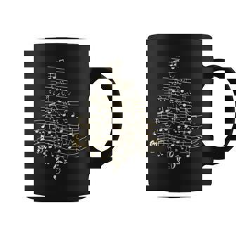 Music Note Christmas Tree Christmas Tree Musical Notes Coffee Mug | Mazezy