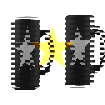 Mustard Yellow Star Mustard Yellow Star Coffee Mug - Monsterry