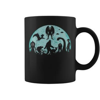 Mythical Creatures Bigfoot Loch Ness Monster Mothman Cryptid Coffee Mug - Thegiftio UK