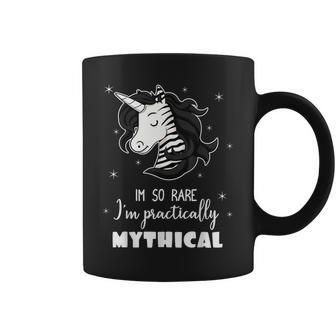 Mythical Unicorn Ehlers Danlos Black And White Zebra Stripe Coffee Mug - Monsterry AU