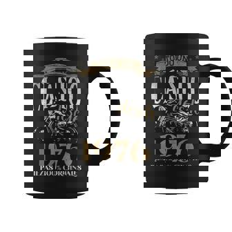 Nacido En 1976 48 Años Cumpleaños Moto Biker Hombre Motero Taza de café - Regaloses