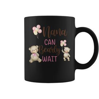 Nana We Can Bearly Wait Gender Neutral Baby Shower Coffee Mug - Monsterry