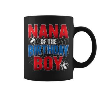 Nana Of The Birthday Boy Costume Spider Web Birthday Party Coffee Mug - Thegiftio UK