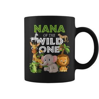 Nana Of The Wild One Zoo Birthday Safari Jungle Animal Coffee Mug - Monsterry