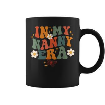 In My Nanny Era Retro Groovy Family For Grandma Mother's Day Coffee Mug - Monsterry