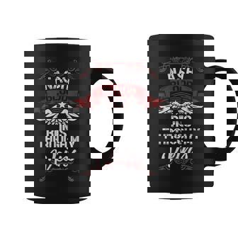 Nash Blood Runs Through My Veins Last Name Family Coffee Mug - Seseable