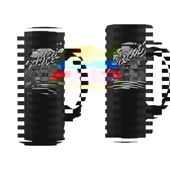 Nashville City Retrointage Nashville Tennessee Tn Taza de café - Regaloses