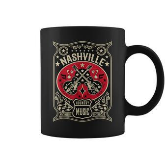 Nashville Tennessee Country Music Clothes Vintage Rockabilly Coffee Mug - Monsterry DE