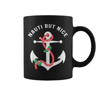 Nauti Naughy But Nice Pun Nautical Anchor Beach Christmas Coffee Mug - Monsterry UK