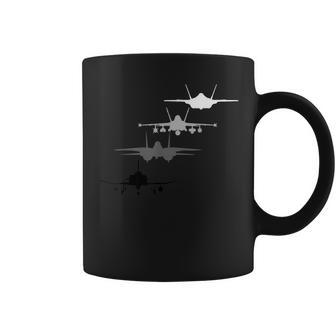 Navy Fighter Jets F4 F14 F18 F35 Coffee Mug - Monsterry