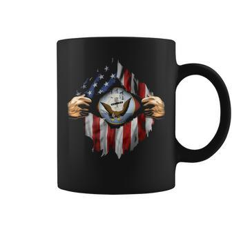 Navy Open Hidden Coffee Mug | Mazezy