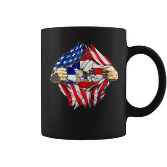 Navy Seabee Hands Usa Flag Coffee Mug - Monsterry CA