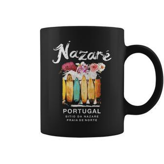 Nazare Portugal Surfing Vintage Coffee Mug | Mazezy AU