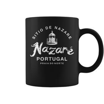 Nazare Portugal Vintage Surfing Coffee Mug | Mazezy