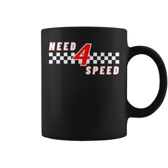 Need 4 Speed Birthday 4 Year Old Racing Car Driver Coffee Mug - Thegiftio UK