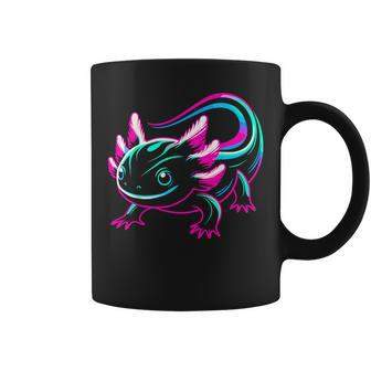 Neon Axolotl Coffee Mug | Mazezy