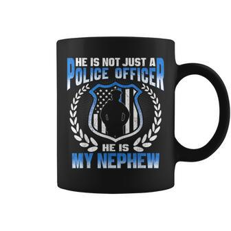 My Nephew Is A Brave Police Officer Proud Police Aunt Uncle Coffee Mug - Monsterry DE
