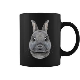 Netherland Dwarf Rabbit Face Coffee Mug | Mazezy AU