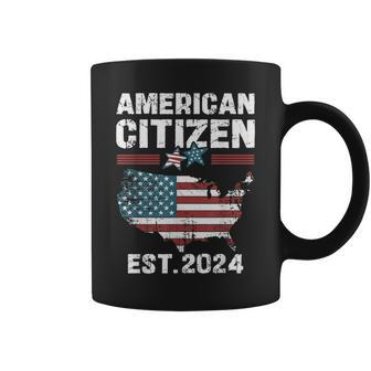 New American Citizen Est 2024 Citizenship Us Citizen 2024 Coffee Mug - Thegiftio UK
