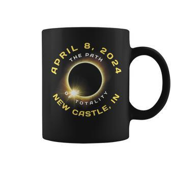 New Castle Indiana Solar Eclipse Totality April 8 2024 Coffee Mug | Mazezy