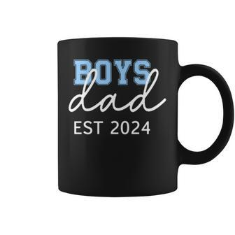 New Daddy Boys Dad Est 2024 Gender Reveal First Fathers Day Coffee Mug - Thegiftio UK