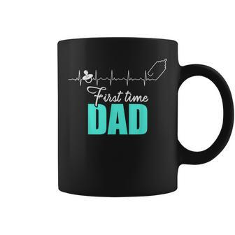 New First Time Dad To Be Heartbeat Daddy Coffee Mug - Monsterry UK