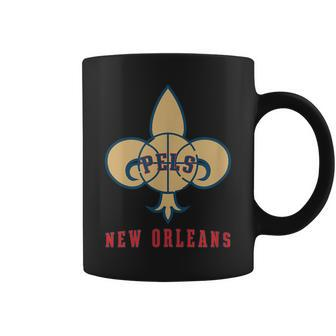 New Orleans Basketball Fleur De Lis Coffee Mug - Monsterry DE