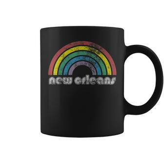 New Orleans Rainbow 70'S 80'S Style Retro Gay Pride Coffee Mug - Monsterry AU