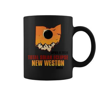 New Weston Ohio Total Solar Eclipse 2024 Coffee Mug - Thegiftio