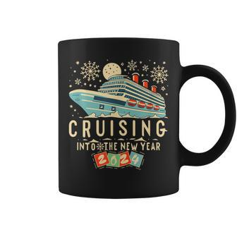 New Year Cruise Squad Happy New Year Vacation Trip 2024 Coffee Mug - Thegiftio UK
