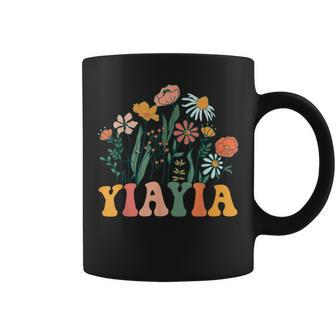 New Yiayia Wildflower First Birthday & Baby Shower Coffee Mug - Seseable