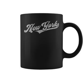 New York Baseball Ny Baseball Retro Coffee Mug | Crazezy CA
