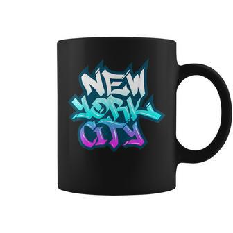 New York City New York City Graffiti Style Coffee Mug - Monsterry