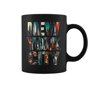 New York City Iconic Skyline Souvenir New York Love Nyc Coffee Mug | Mazezy