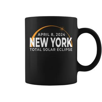 New York Eclipse Of Sun 040824 Eclipse Totality 2024 Coffee Mug - Monsterry