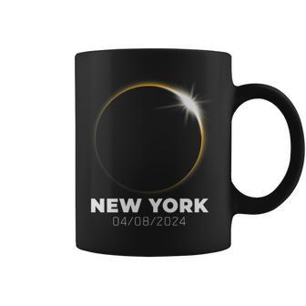 New York Total Solar Eclipse 2024 April 8 Totality Spring Coffee Mug - Thegiftio UK