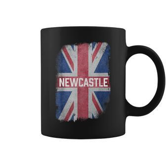 Newcastle British United Kingdom Flag Vintage Uk Souvenir Coffee Mug - Monsterry