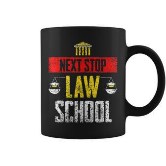 Next Stop Law School Student Graduate Lawyer Law School Coffee Mug - Monsterry CA