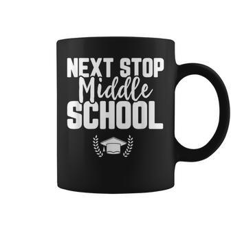 Next Stop Middle School Graduation Vintage Retro Coffee Mug | Crazezy UK