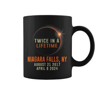 Niagara Falls New York Total Eclipse 2024 Twice In Lifetime Coffee Mug - Thegiftio UK