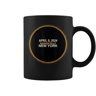 Niagara Falls New York Total Solar Eclipse 2024 Coffee Mug - Monsterry