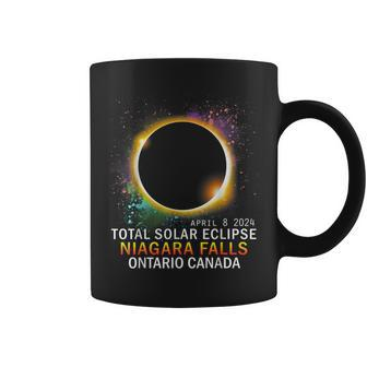 Niagara Falls Ontario Canada Total Solar Eclipse 2024 Coffee Mug | Mazezy