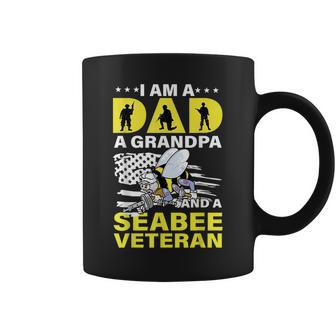 Nice Bee I Am Dad A Grandpa And A Seabee Veteran Coffee Mug - Monsterry