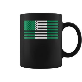 Nigerian American Flag America Nigeria Usa Pride Coffee Mug - Monsterry AU